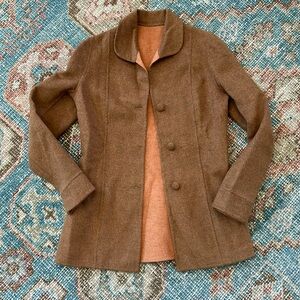 Vintage handmade fall jacket cashmere feel